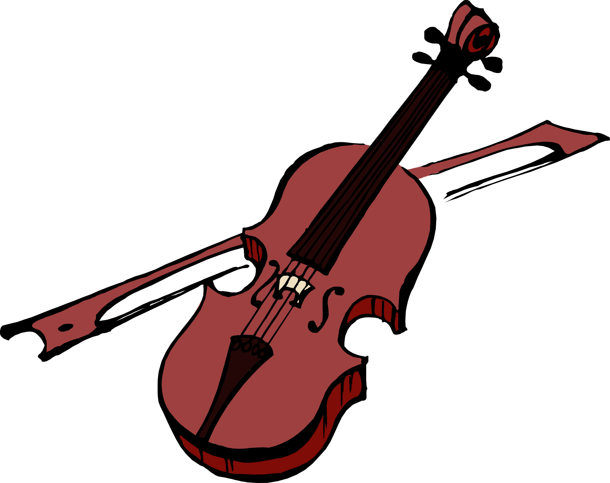 Clipart Info - Violin, Transparent background PNG HD thumbnail