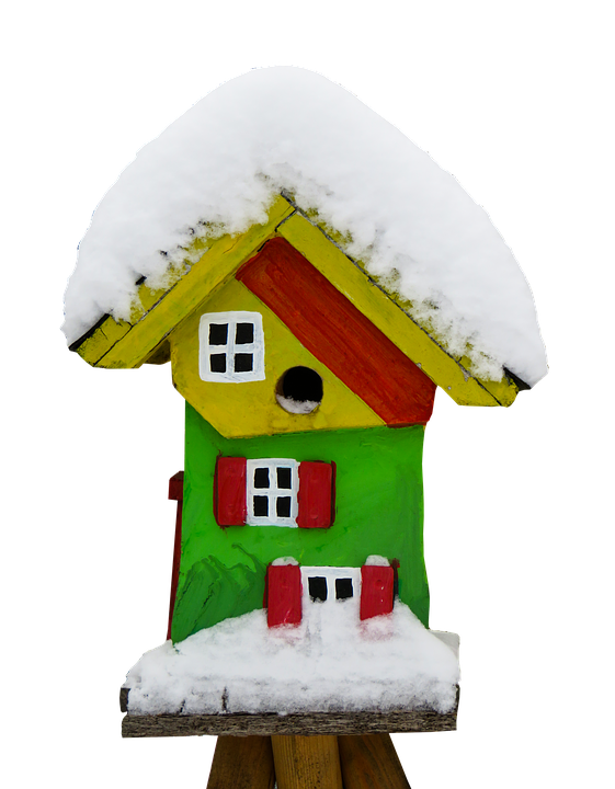 Winter, Vogelhaus, Schnee, Freigestellt, Futterhaus - Vogelhaus, Transparent background PNG HD thumbnail