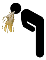 Man Vomiting Icon - Vomit, Transparent background PNG HD thumbnail
