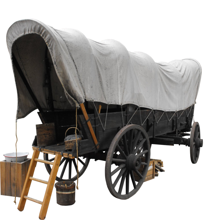 Covered Wagon, Wooden Cart, S