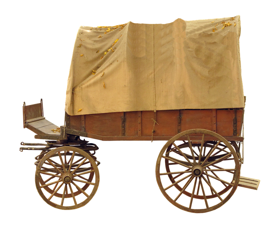 Covered Wagon, Wooden Cart, S