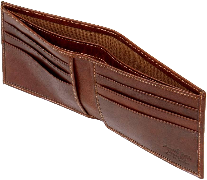 Brown leather wallet PNG imag