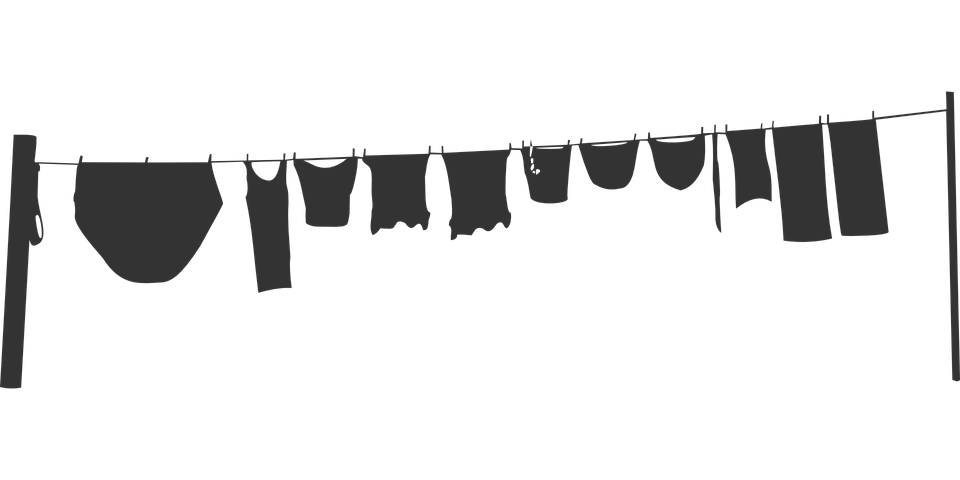 Png Washing Line - Clothesline, Washing Line, Laundry, Silhouette, Grey, Transparent background PNG HD thumbnail