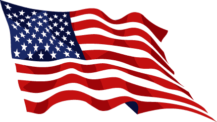 American Flag Usa Waving Flag Clipart Clipartcow - Waving Flag, Transparent background PNG HD thumbnail