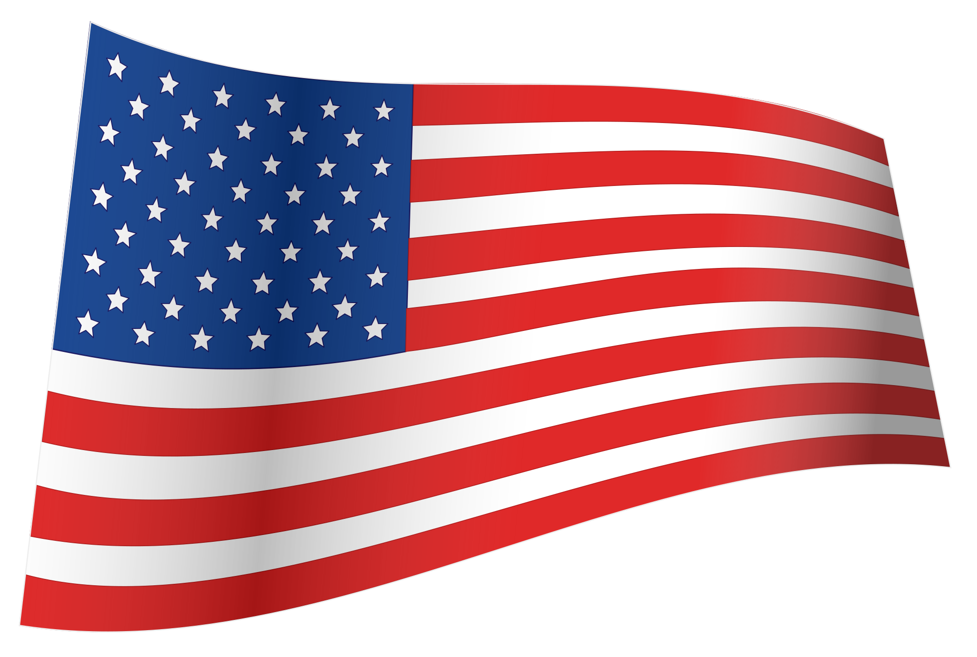 United states waving flag png