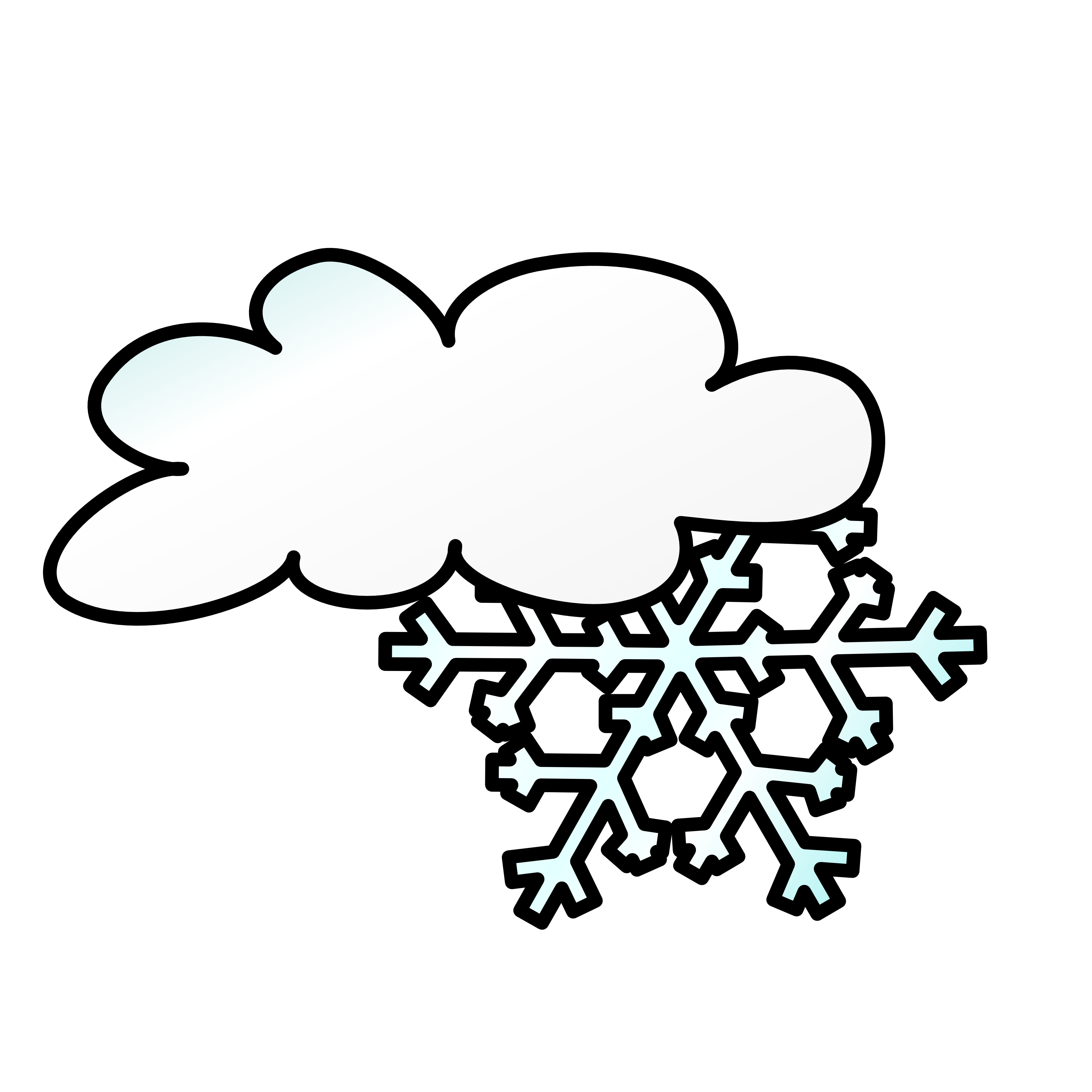 White partly cloudy day icon