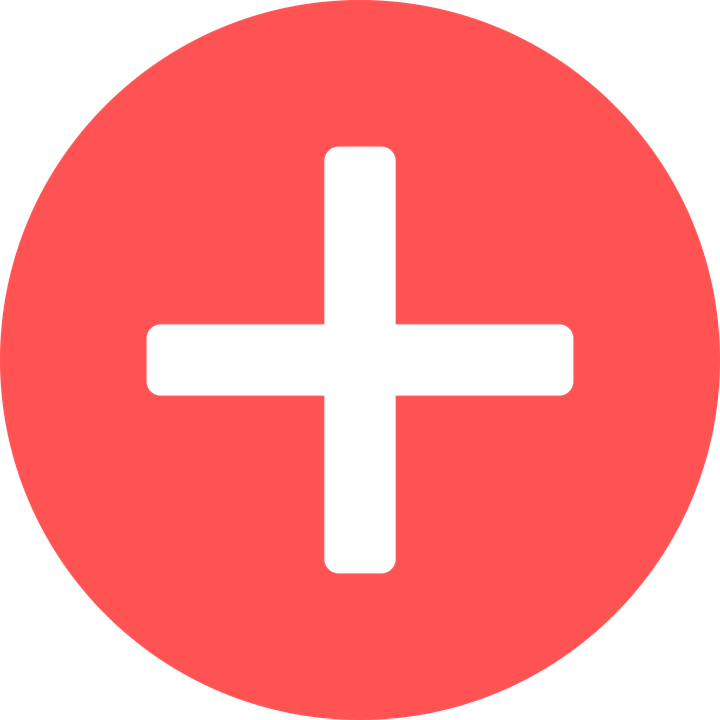 Icon, Symbol, Plus, Mehr, Rot, Kreuz, Aus, Weg - Weg Kostenlos, Transparent background PNG HD thumbnail