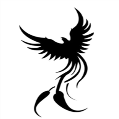 Black Phoenix Banner (Without White Background) - Without White Background, Transparent background PNG HD thumbnail