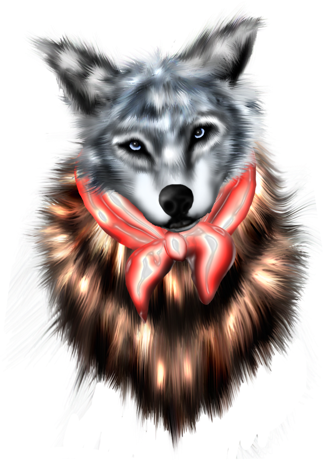 Png Wolf Head - File:wolf Head Painting.png, Transparent background PNG HD thumbnail