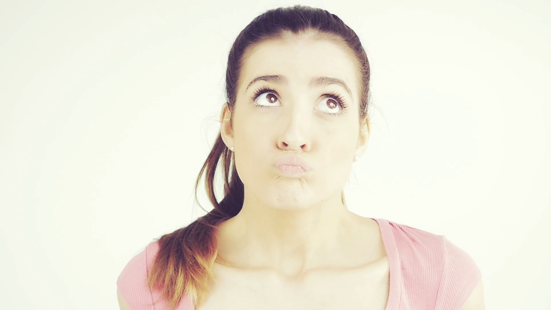 Cute Woman Making Funny Crazy Faces Slow Motion Stock Video Footage   Videoblocks   Crazy Face - Woman Crazy, Transparent background PNG HD thumbnail