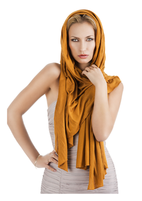 Woman In Gold Scarf - Woman Crazy, Transparent background PNG HD thumbnail