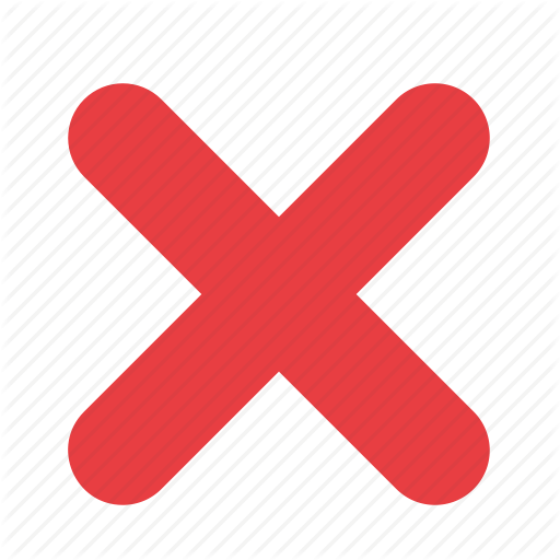 Cancel, Cross, Exit, No, Not Allowed, Stop, Wrong Icon Icon - Wrong Cross, Transparent background PNG HD thumbnail