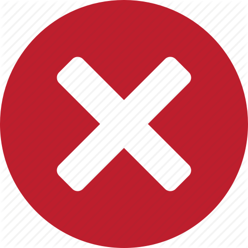 Clear, Cross, Empty, Incorrect, Red, Wrong Icon - Wrong Cross, Transparent background PNG HD thumbnail