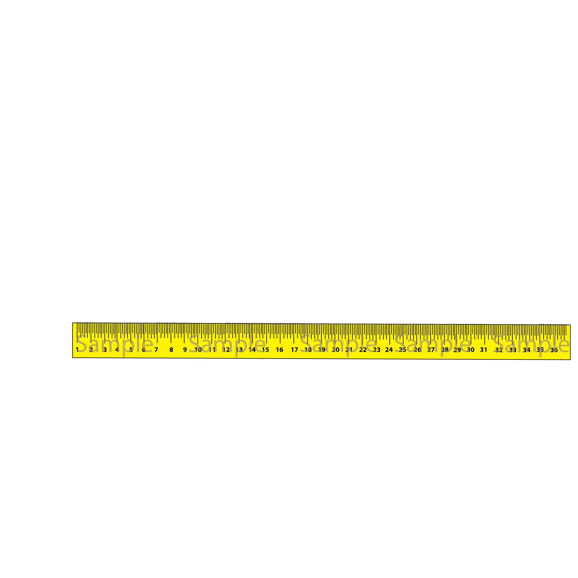 To View Sample Image At 100%, Please Click Here. - Yardstick, Transparent background PNG HD thumbnail