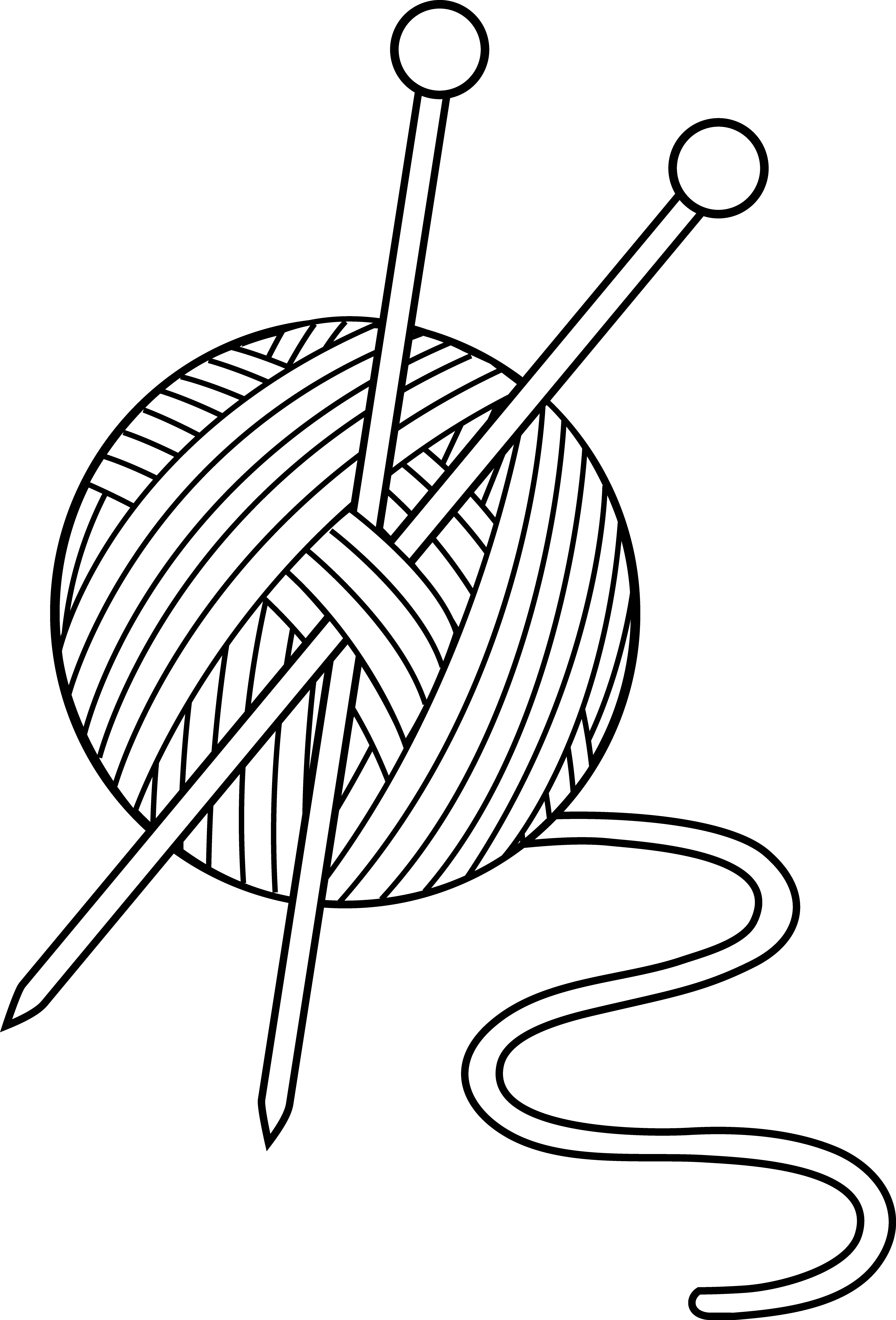 Free - Yarn And Knitting Needles, Transparent background PNG HD thumbnail