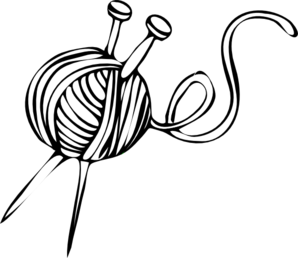White Yarn Ball With Knitting Needles Clip Art, PNG Yarn And Knitting Needles - Free PNG