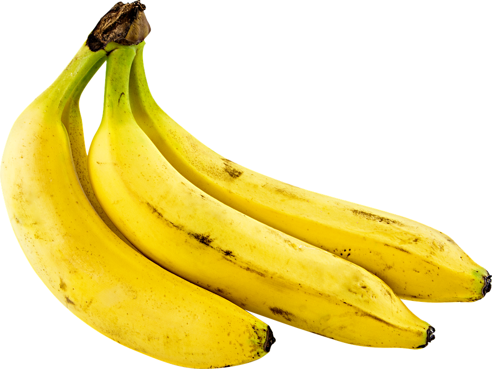 Fruit, Bananas, Png, Yellow, Cutout, Transparent, Musa - Yellow, Transparent background PNG HD thumbnail