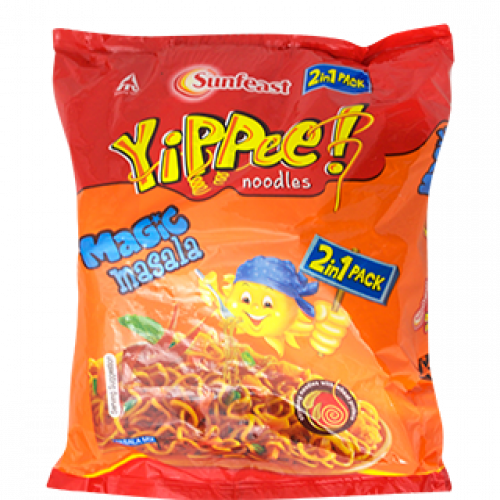 Yippee Magic Masala Noodles 280 G Branded Foods - Yippee, Transparent background PNG HD thumbnail