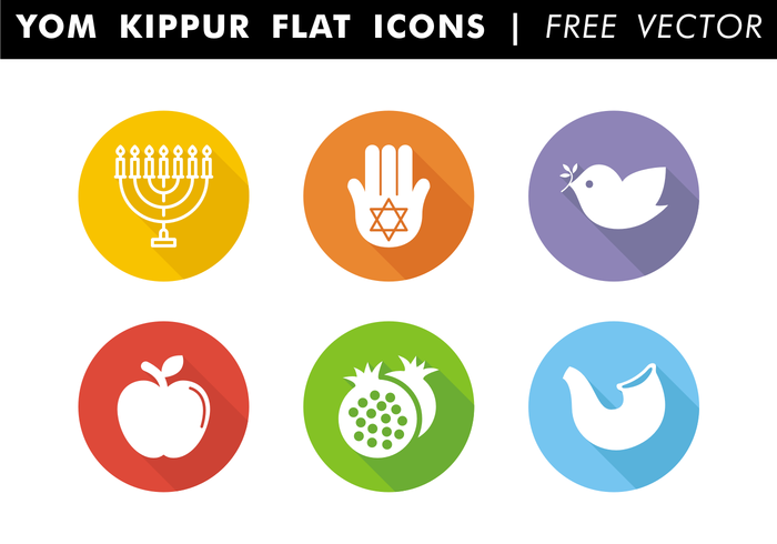 Yom Kippur Flat Icons Free Vector - Yom Kippur, Transparent background PNG HD thumbnail