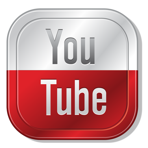 Youtube Metallic Button - Youtube, Transparent background PNG HD thumbnail