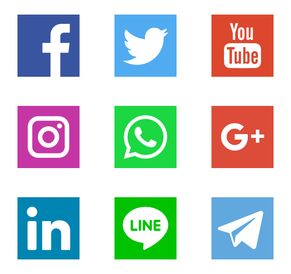 Social Networks Logos - Zeichnungen, Transparent background PNG HD thumbnail