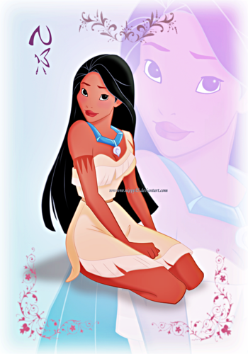 Personagens De Walt Disney Wallpaper Probably Containing Animê Titled Walt Disney Fã Art   Princess Of - Pocahontas, Transparent background PNG HD thumbnail