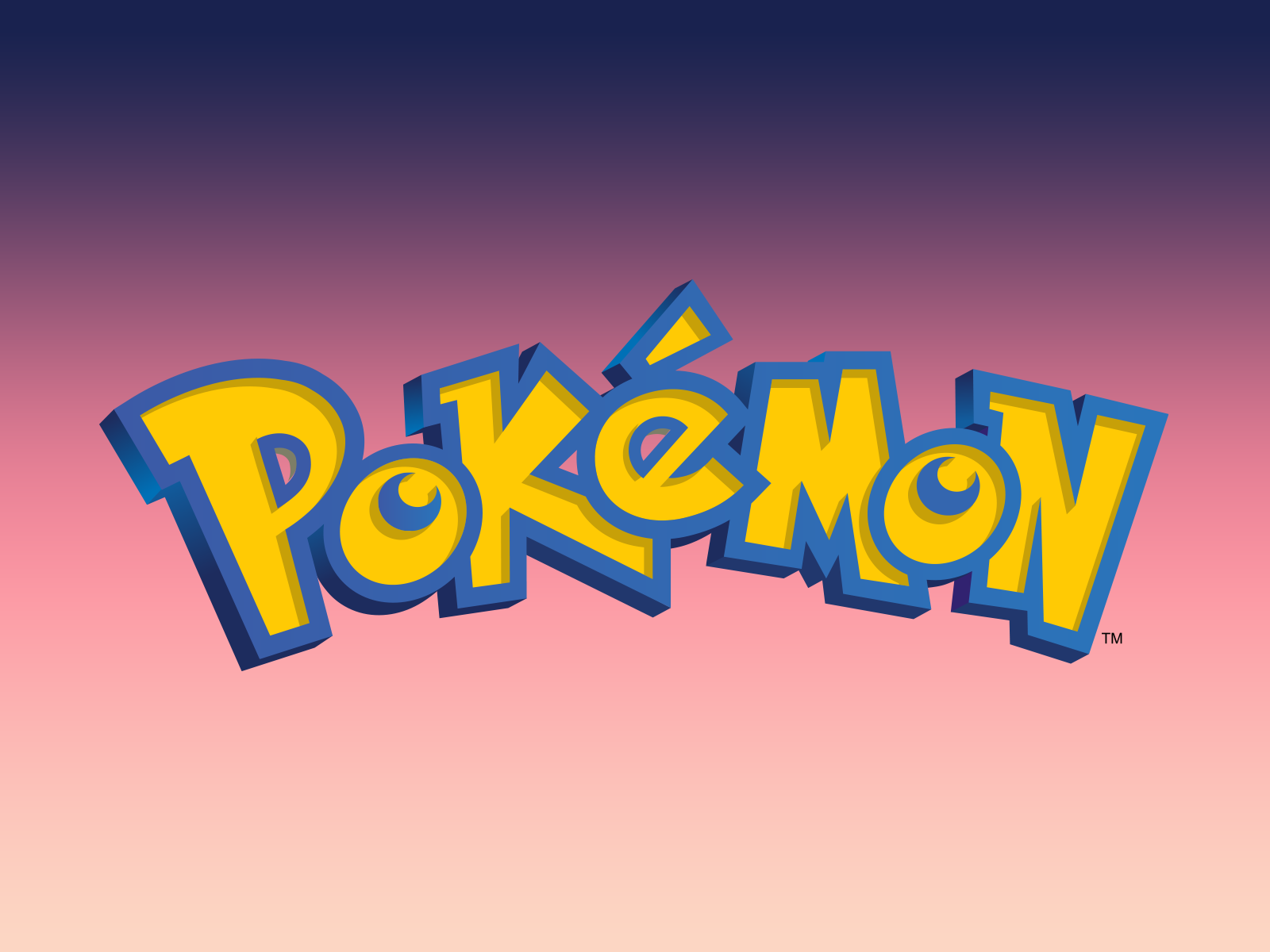 Pokemon Logo On Gradient - Pokemon, Transparent background PNG HD thumbnail