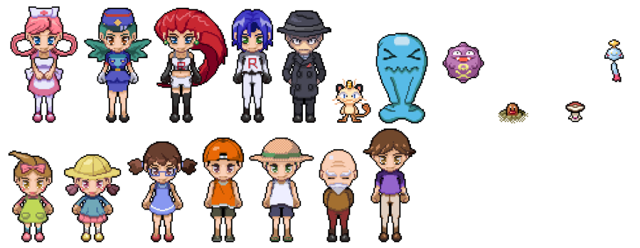 Pokemon Character Pixel Art By Digitalchain Hdpng.com  - Pokemon People, Transparent background PNG HD thumbnail