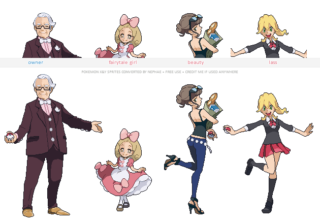 Pokemon Xy Trainer Sprites ( I ) By Nephae Hdpng.com  - Pokemon People, Transparent background PNG HD thumbnail