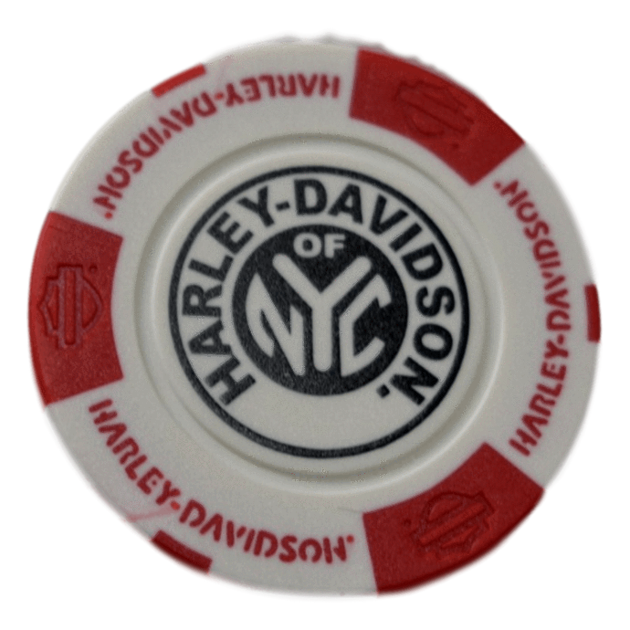 H D Of Nyc Red And White Poker Chip - Poker Chips, Transparent background PNG HD thumbnail