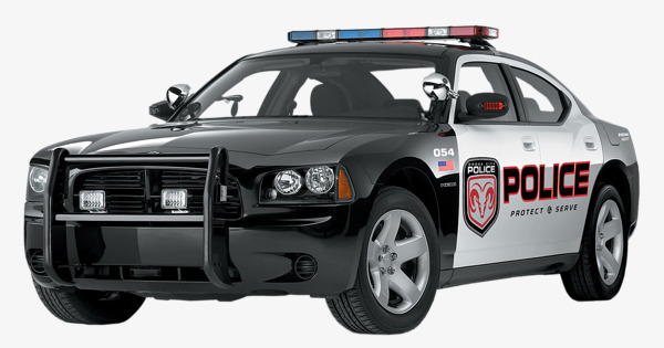 Black Police Car, Police Car, Police, European And American Police Car Png Image - Police Car Top View, Transparent background PNG HD thumbnail
