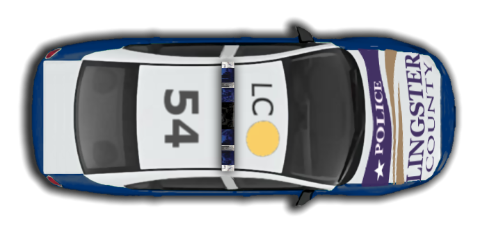 Car 54 Where Are You? - Police Car Top View, Transparent background PNG HD thumbnail