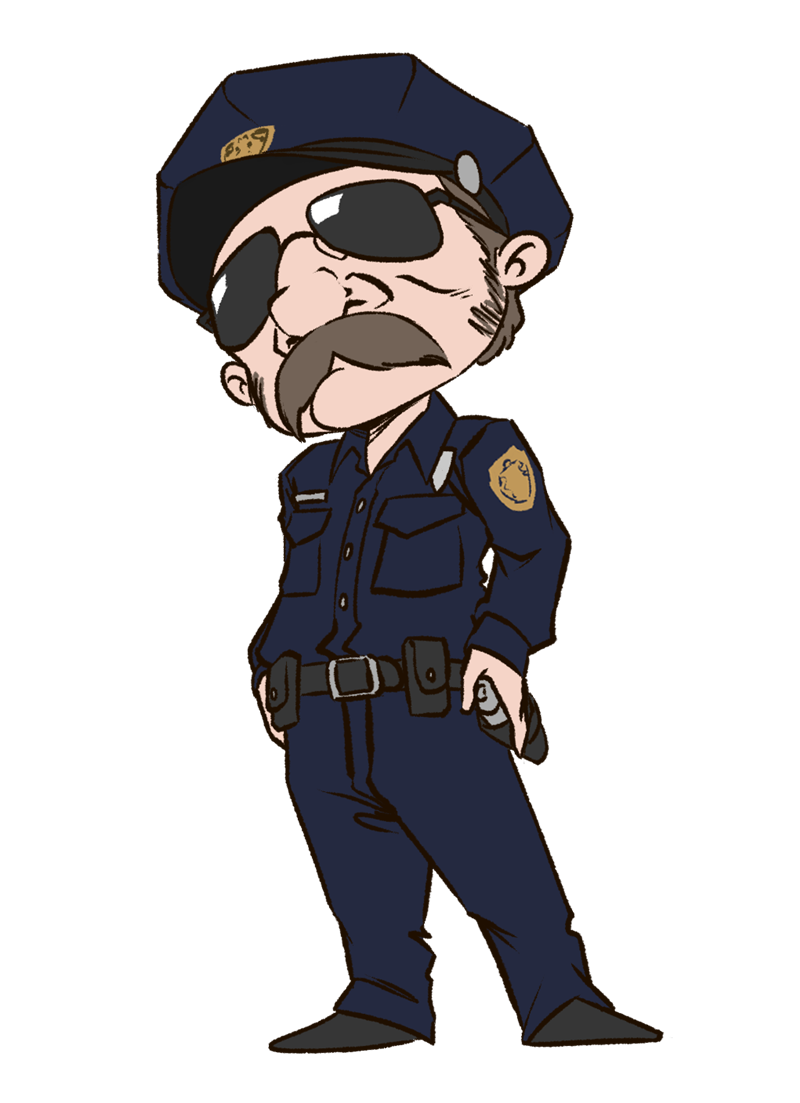 Clip Art Police Officer Uniform Clipart Kid 2 - Policeman, Transparent background PNG HD thumbnail