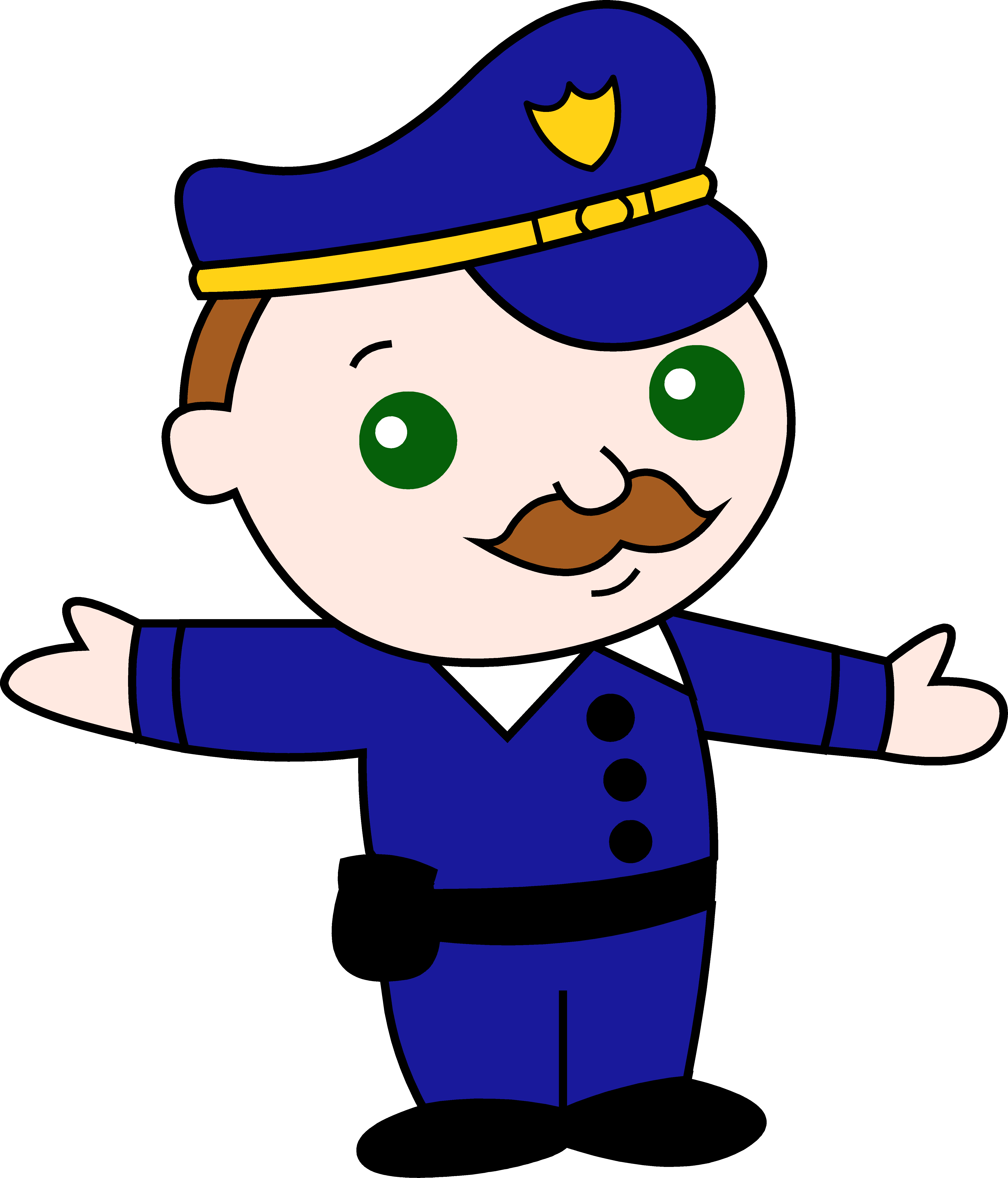 Little Policeman Clip Art | Clipart Library   Free Clipart Images - Policeman, Transparent background PNG HD thumbnail