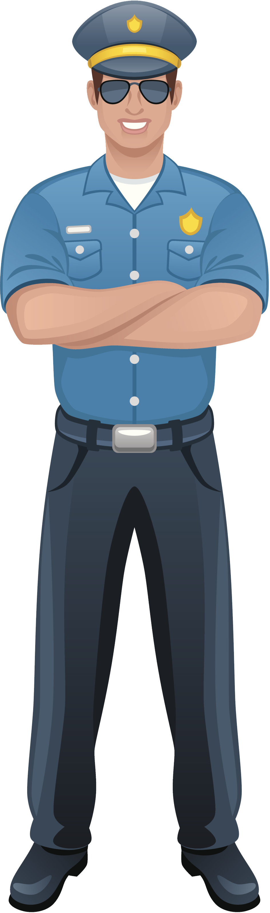 Police Man Clipart - Policeman, Transparent background PNG HD thumbnail