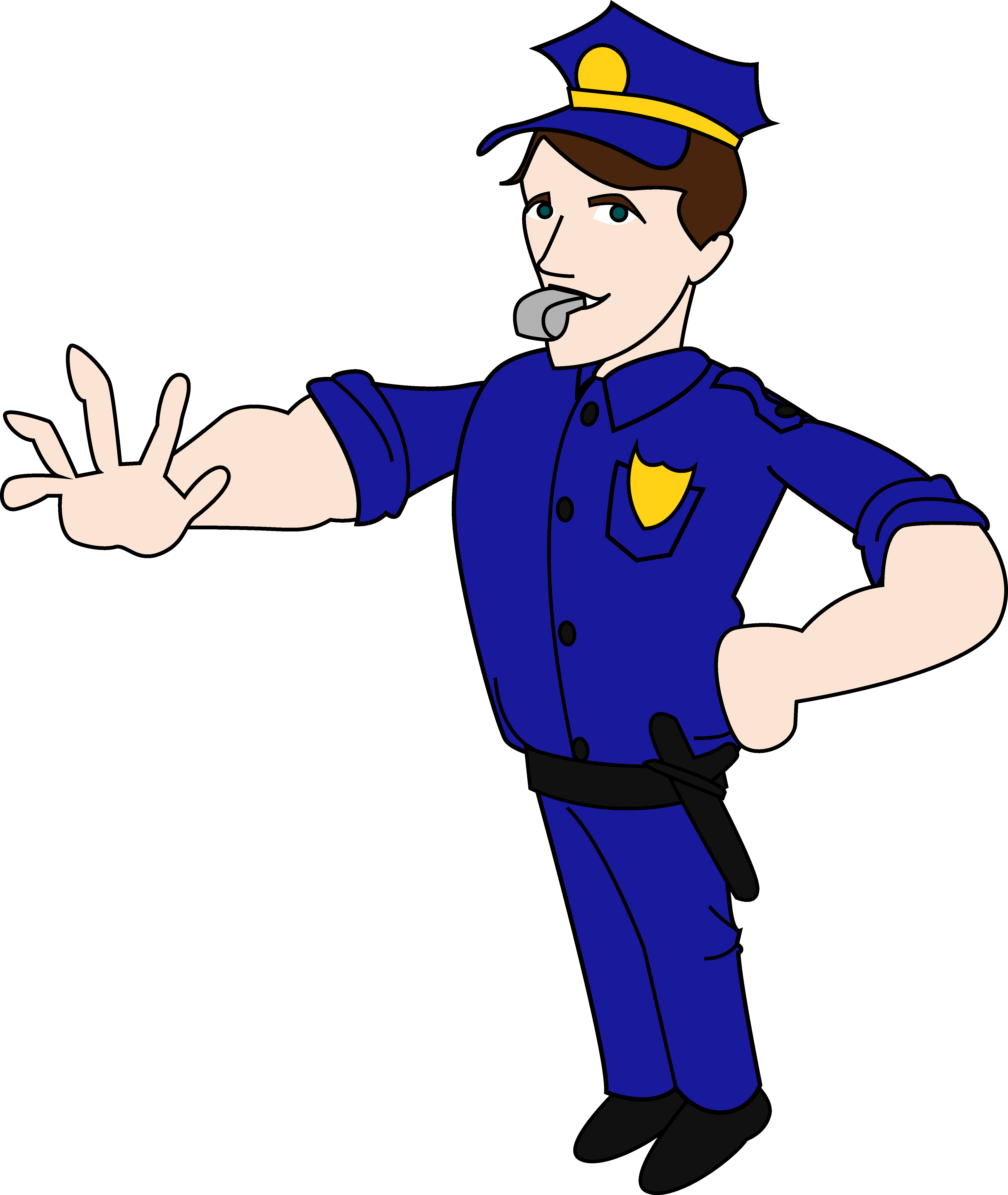 Police man clipart