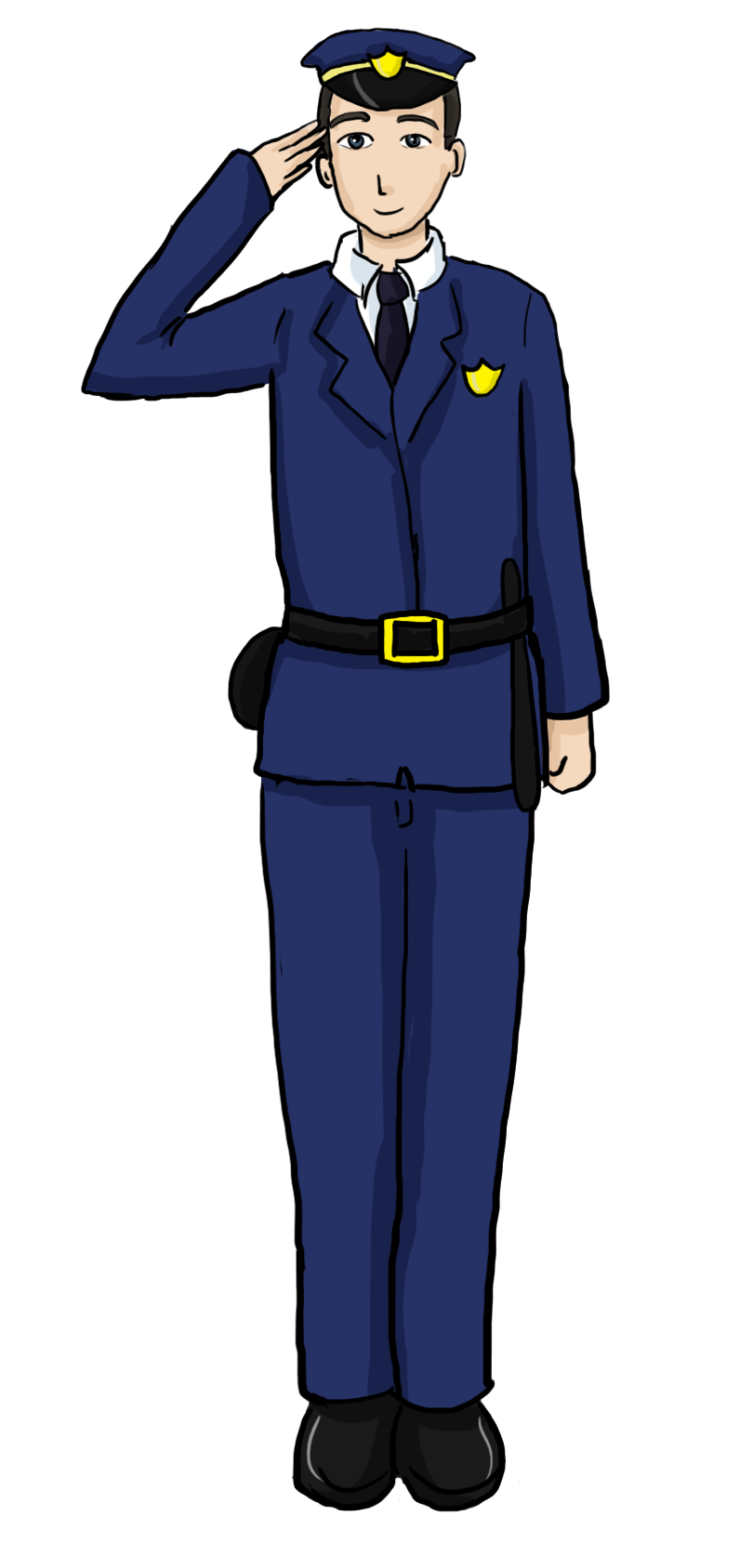 Policeman Uniform Clipart - Policeman, Transparent background PNG HD thumbnail