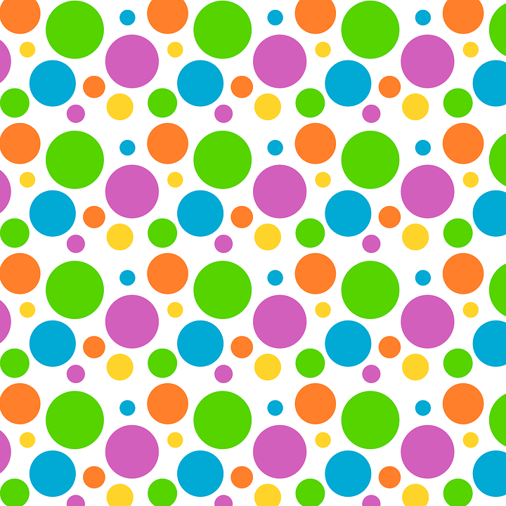 Colorful polka dot background