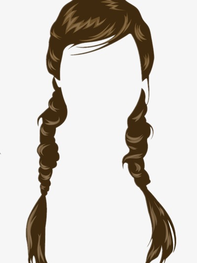 Double Ponytail Hairstyle Vector, Maiden, Fashion, Design Png And Psd - Ponytail, Transparent background PNG HD thumbnail
