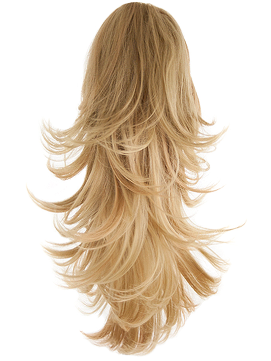 Pearl Straight To Flick Reversible Ponytail In Harvest Blonde - Ponytail, Transparent background PNG HD thumbnail