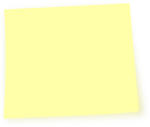 Light Yellow Post It Note Clip Art - Post Its, Transparent background PNG HD thumbnail