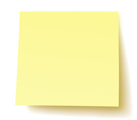 Yellow post-it note