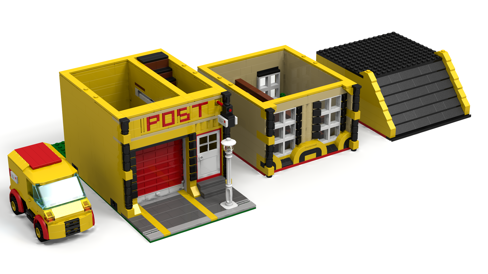 Modular Post Office 1.png - Post Office, Transparent background PNG HD thumbnail