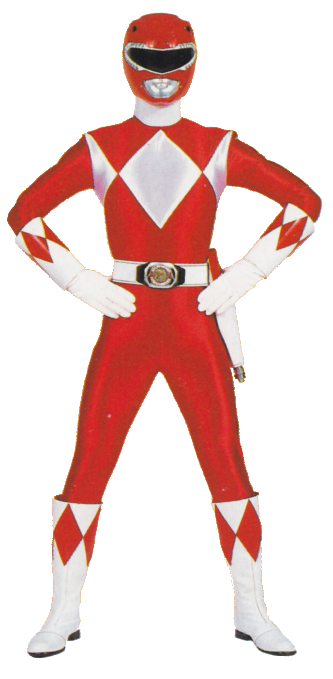 Red Mighty Morphin Power Ranger.png - Power Rangers, Transparent background PNG HD thumbnail