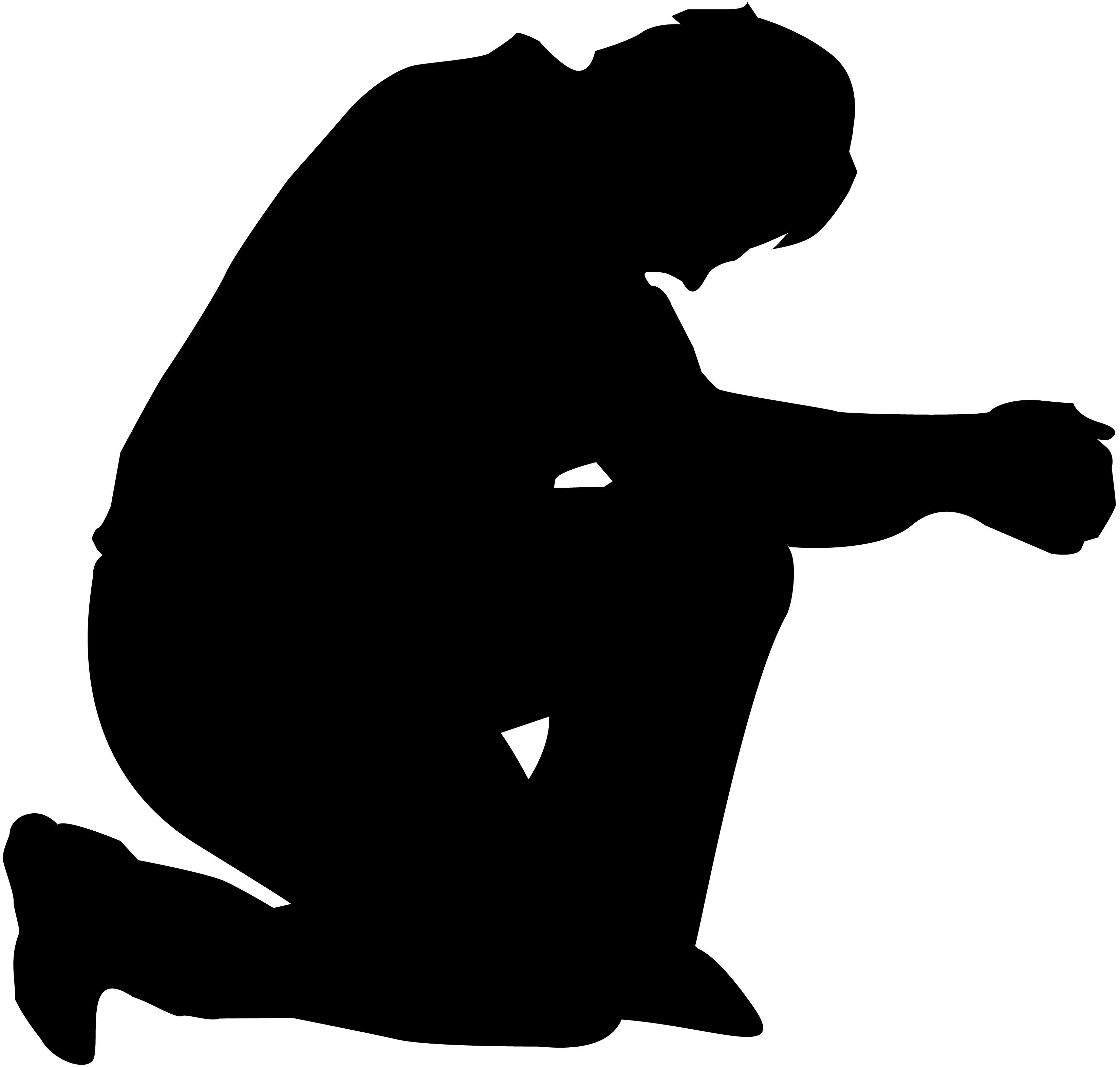 Related Pictures Kneeling Praying Soldier Silhouette Pictures - Praying, Transparent background PNG HD thumbnail