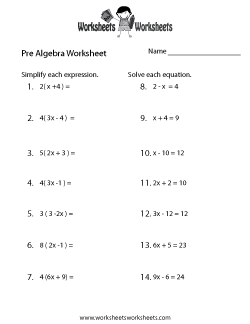Pre Algebra Review Worksheet - Pre Algebra, Transparent background PNG HD thumbnail