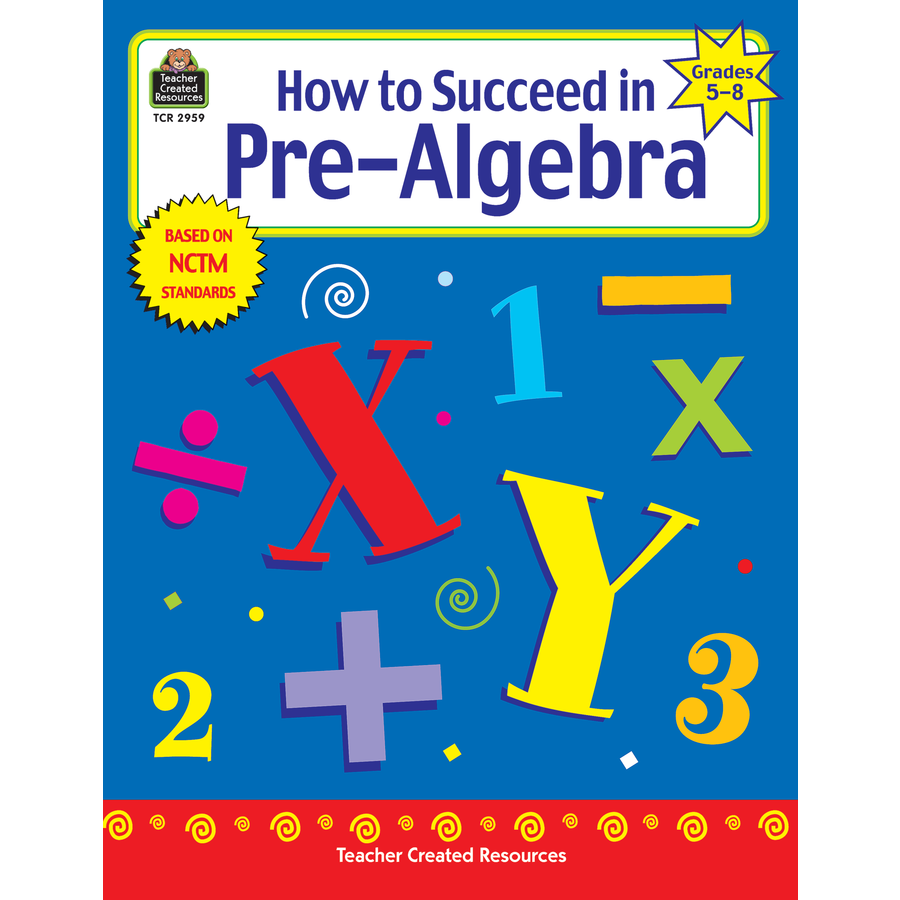 Tcr2959 How To Succeed In Pre Algebra, Grades 5 8 Image - Pre Algebra, Transparent background PNG HD thumbnail