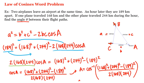 Pre Calculus: Law Of Cosines Word Problem :: Uc Irvine, Uci Open - Pre Cal, Transparent background PNG HD thumbnail