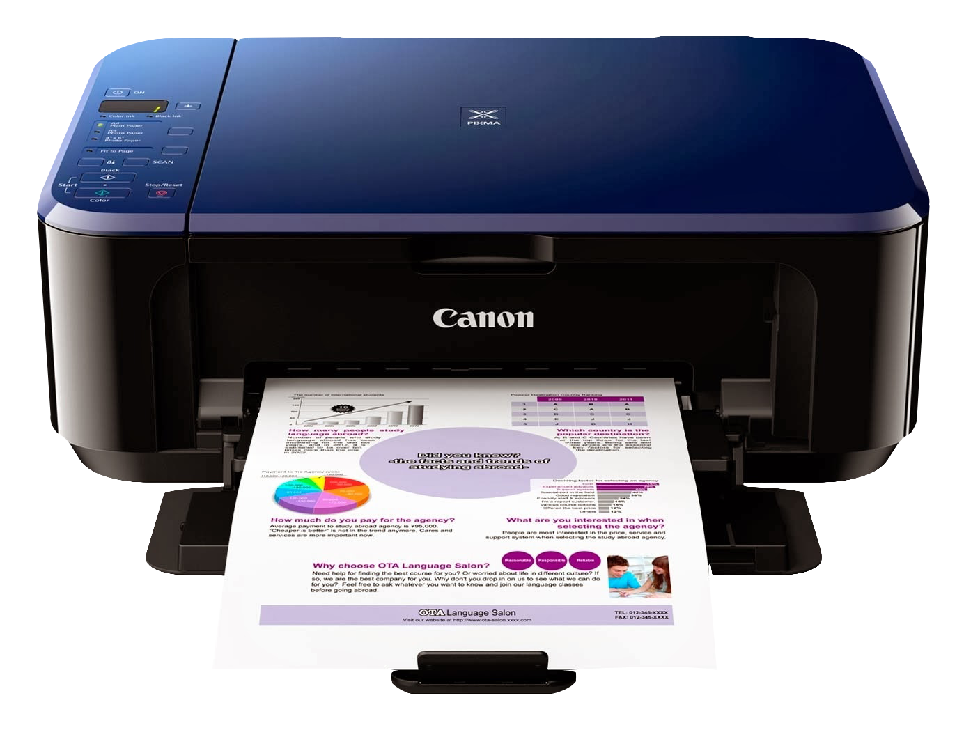 Canon Color Photo Printer Png Image - Printer, Transparent background PNG HD thumbnail