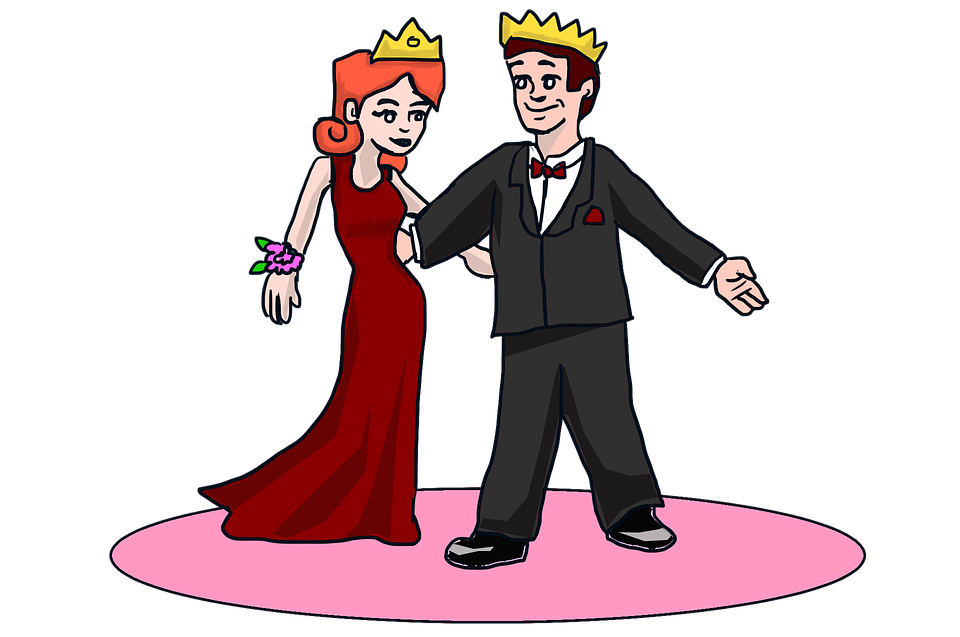 Prom Prom Dress Prom Queen Prom King Prom Couple - Prom King And Queen, Transparent background PNG HD thumbnail